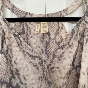 Snakeskin top
